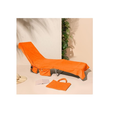 Sunbed towel with - towel, pockets