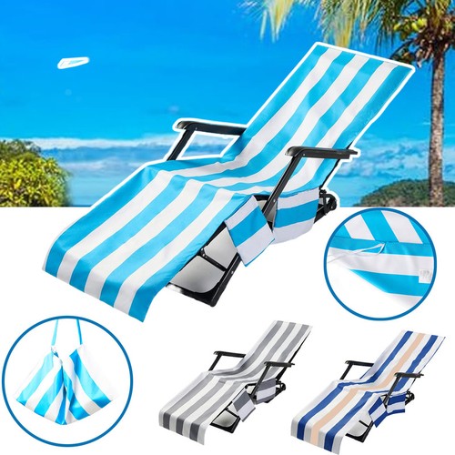 Striped beach chair cover - striped,