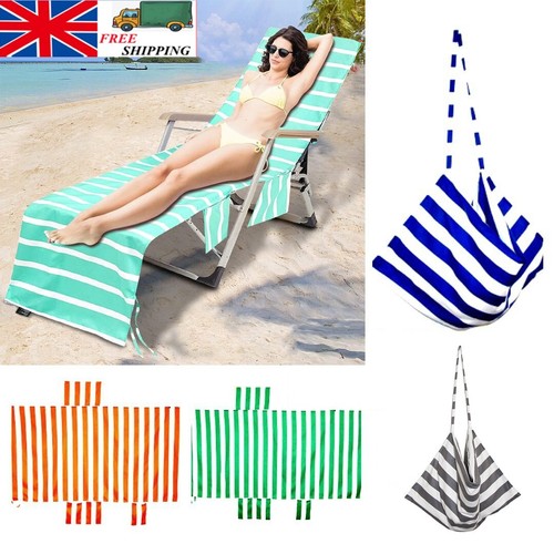 Striped beach chair cover - striped,
