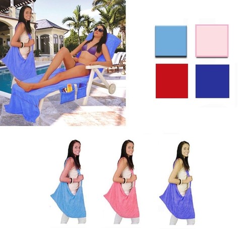 Beach towel buddy with - buddy, pockets