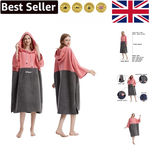 Comfortable hooded poncho - hooded,