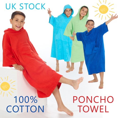 Kids hooded poncho towel - poncho,