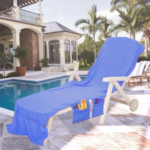 Vibrant blue beach towel - blue,