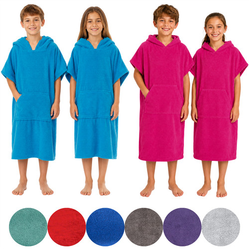 Kids changing robe hooded - hooded, 100%